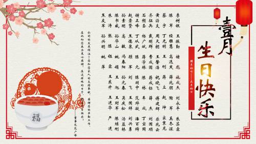 【生日祝福】恭祝1月生日的員工生日快樂！