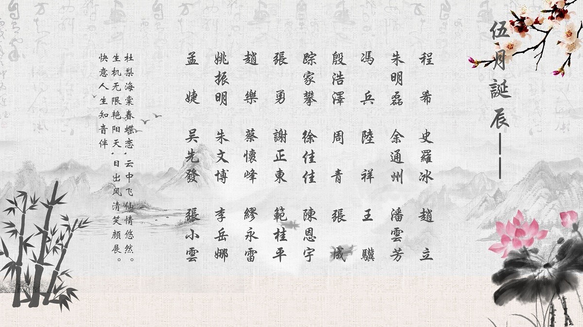 【生日祝?！抗ё?5月生日的員工生日快樂！