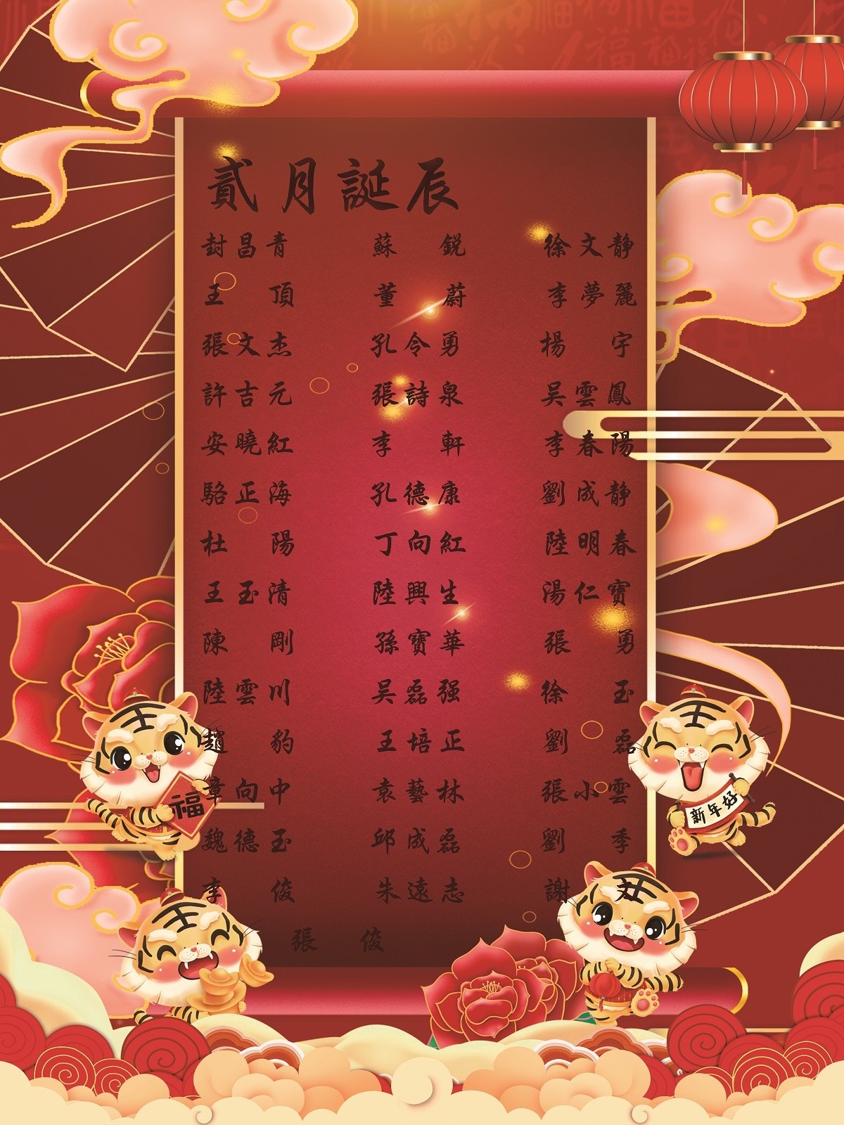 【生日祝?！抗ё?2月生日的員工生日快樂！